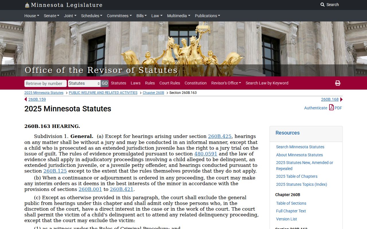 St. Louis County criminal docket source image for juvenile hearing access rules